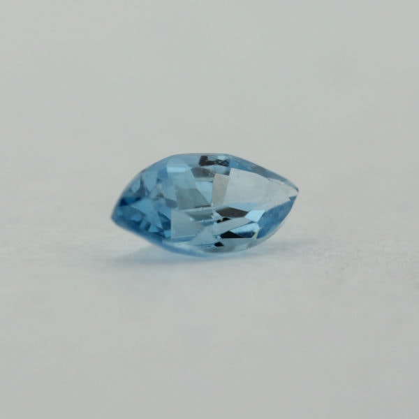 Loose Marquise Cut Aquamarine CZ Gemstone Cubic Zirconia March Birthstone Back Small