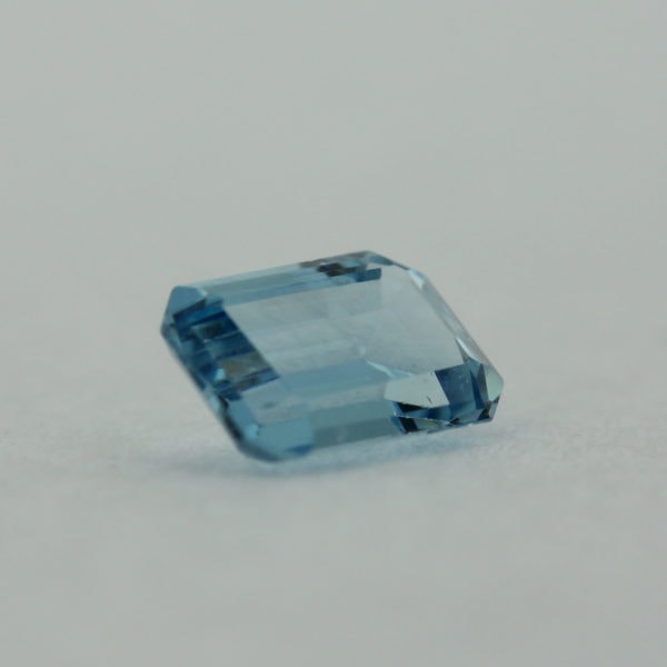 Loose Emerald Cut Aquamarine CZ Gemstone Cubic Zirconia March Birthstone Side 5