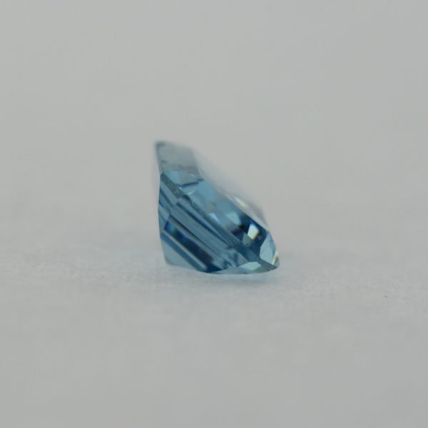 Loose Emerald Cut Aquamarine CZ Gemstone Cubic Zirconia March Birthstone Back 5