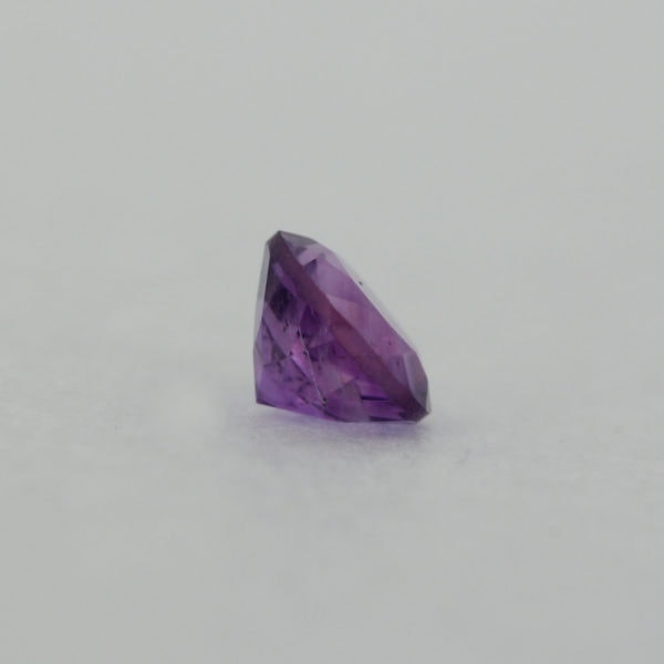 Loose Round Cut Genuine Natural Amethyst Gemstone Semi Precious February Birthstone Back Sm