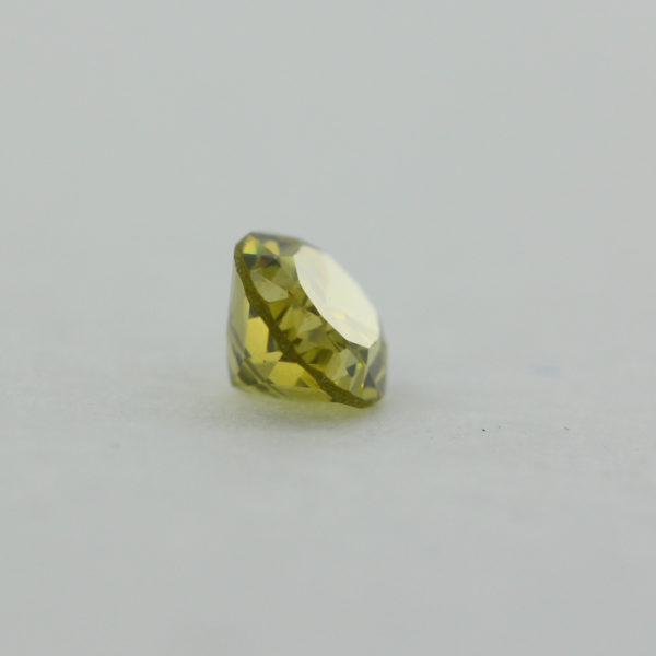 Loose Oval Cut Peridot CZ Gemstone Cubic Zirconia August Birthstone Side Small