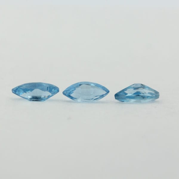 Loose Marquise Cut Aquamarine CZ Gemstone Cubic Zirconia March Birthstone Group Small