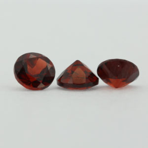 Loose Round Cut Genuine Natural Garnet Gemstone Semi Precious January Birthstone Group Sm