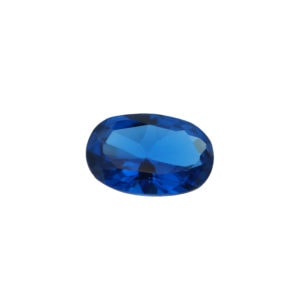 Loose Oval Cut Sapphire CZ Gemstone Cubic Zirconia September Birthstone Front Small