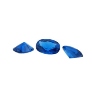 Loose Oval Cut Sapphire CZ Gemstone Cubic Zirconia September Birthstone Group Small