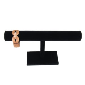Black Velvet Bracelet & Necklace Jewelry Display Holder Medium T-Bar Stand