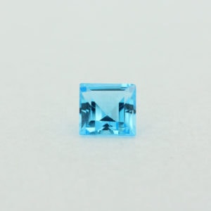 Loose Princess Cut Genuine Natural Blue Topaz Gemstone Semi Precious November Birthstone Front