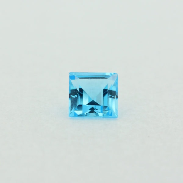 Loose Princess Cut Genuine Natural Blue Topaz Gemstone Semi Precious November Birthstone Front