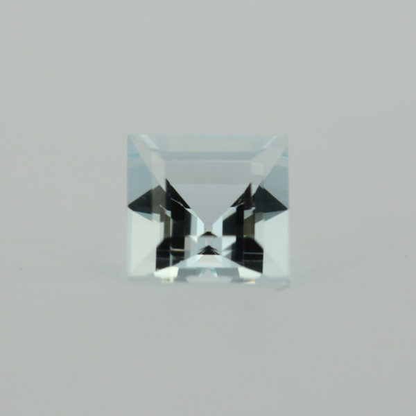 Loose Princess Cut Genuine Natural Aquamarine Gemstone Semi Precious March Birthstone Front