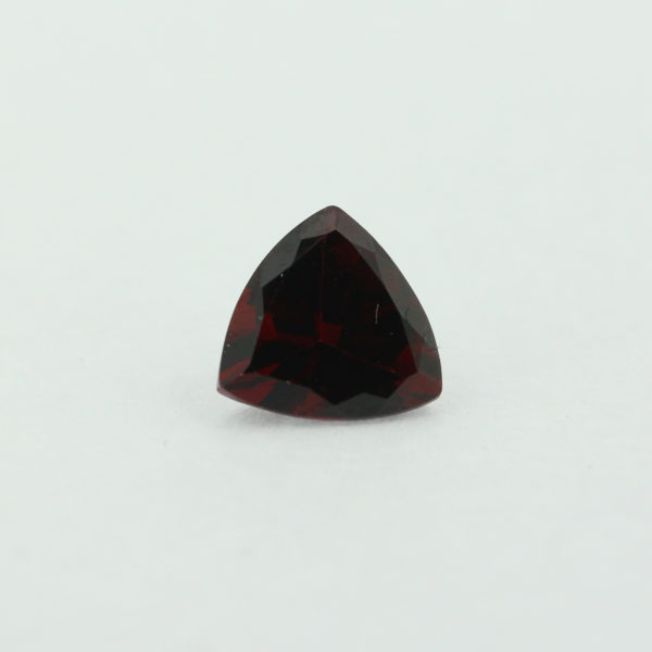 Loose Trillion Cut Genuine Natural Garnet Gemstone Semi Precious January Birthstone Front