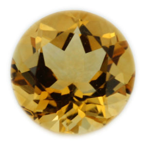 Loose Round Cut Genuine Natural Citrine Gemstone Semi Precious November Birthstone