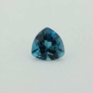Loose Trillion Cut Genuine Natural Blue Zircon Gemstone Semi Precious December Birthstone Front