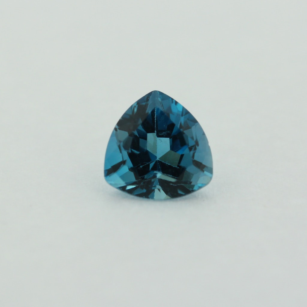 Loose Trillion Cut Genuine Natural Blue Zircon Gemstone Semi Precious ...