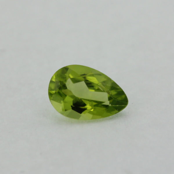 Loose Pear Cut Genuine Natural Peridot Gemstone Semi Precious August Birthstone Front