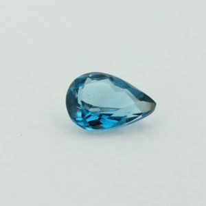 Loose Pear Cut Genuine Natural Blue Zircon Gemstone Semi Precious December Birthstone Front