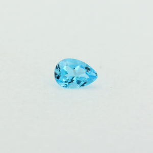Loose Pear Cut Genuine Natural Blue Topaz Gemstone Semi Precious November Birthstone Front