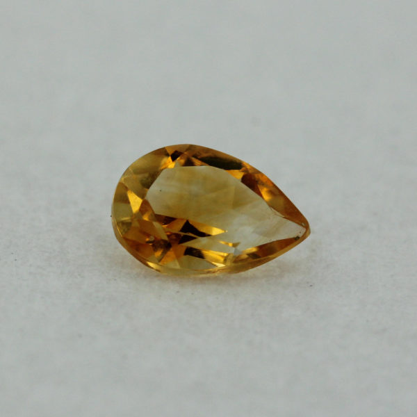 Loose Pear Cut Genuine Natural Citrine Gemstone Semi Precious November Birthstone Front