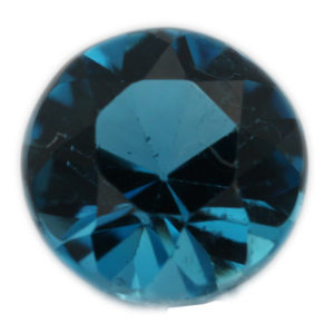 Loose Round Cut Genuine Natural Blue Zircon Gemstone Semi Precious December Birthstone