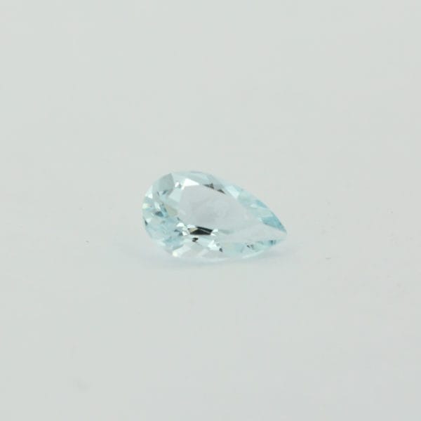 Loose Pear Cut Genuine Natural Aquamarine Gemstone Semi Precious March Birthstone Front