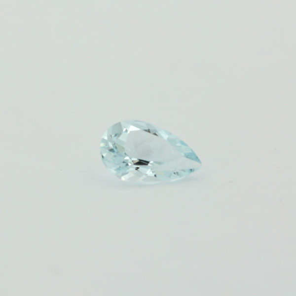 Loose Pear Cut Genuine Natural Aquamarine Gemstone Semi Precious March Birthstone Front