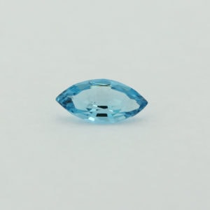Loose Marquise Cut Genuine Natural Blue Zircon Gemstone Semi Precious December Birthstone Front