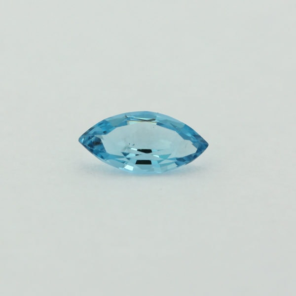 Loose Marquise Cut Genuine Natural Blue Zircon Gemstone Semi Precious December Birthstone Front
