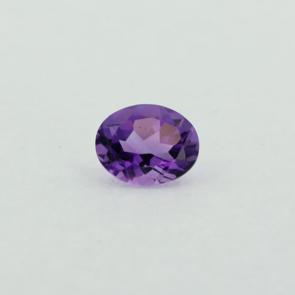 Loose Oval Cut Genuine Natural Amethyst Gemstone Semi Precious February Birthstone Front