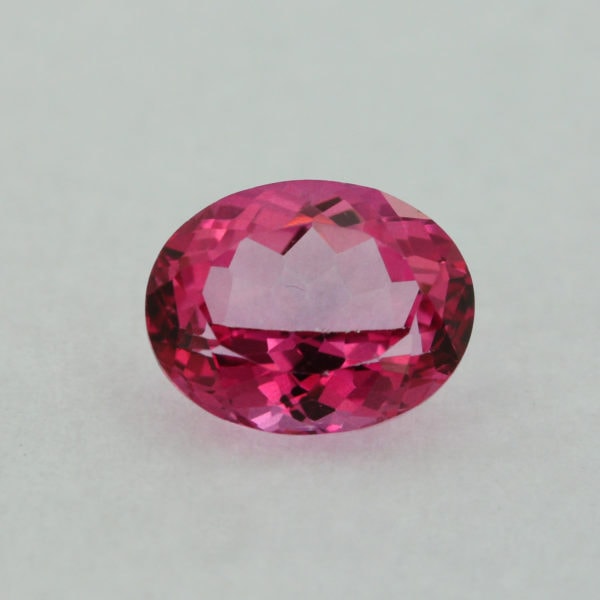 Loose Oval Cut Genuine Natural Pink Topaz Gemstone Semi Precious October Birthstone Front