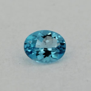Loose Oval Cut Genuine Natural Blue Topaz Gemstone Semi Precious November Birthstone Front