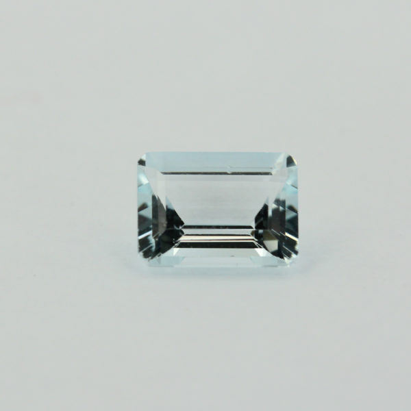 Loose Emerald Cut Genuine Natural Aquamarine Gemstone Semi Precious March Birthstone Front