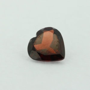 Loose Heart Shape Genuine Natural Garnet Gemstone Semi Precious January Birthstone Front