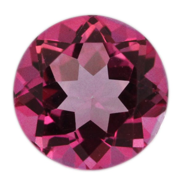 Loose Round Cut Genuine Natural Pink Topaz Stone Single October Birthstone Shape 