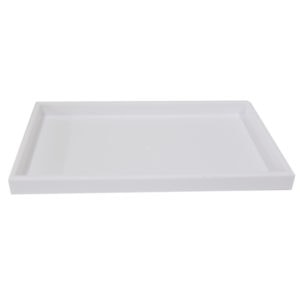 White Plastic Tray Full Size Stackable Tray For Jewelry Rings Chains Bracelets