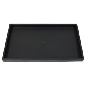 Black Plastic Tray Full Size Stackable Tray For Jewelry Rings Chains Bracelets