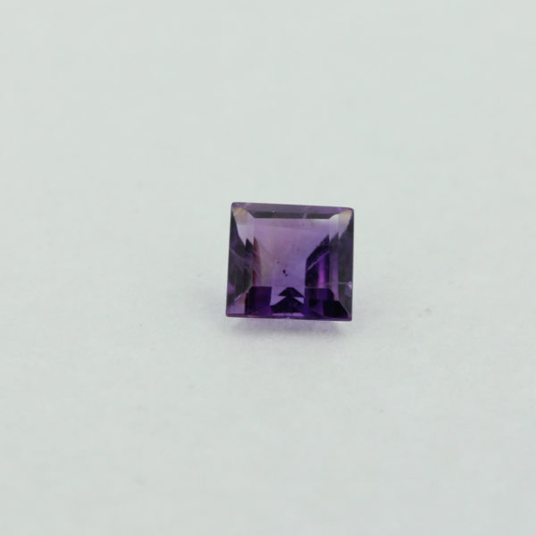 Loose Princess Cut Genuine Natural Amethyst Gemstone Semi Precious February Birthstone Front