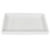 Tall White Plastic Tray Full Size Stackable Tray For Jewelry Rings Chains Bracelets