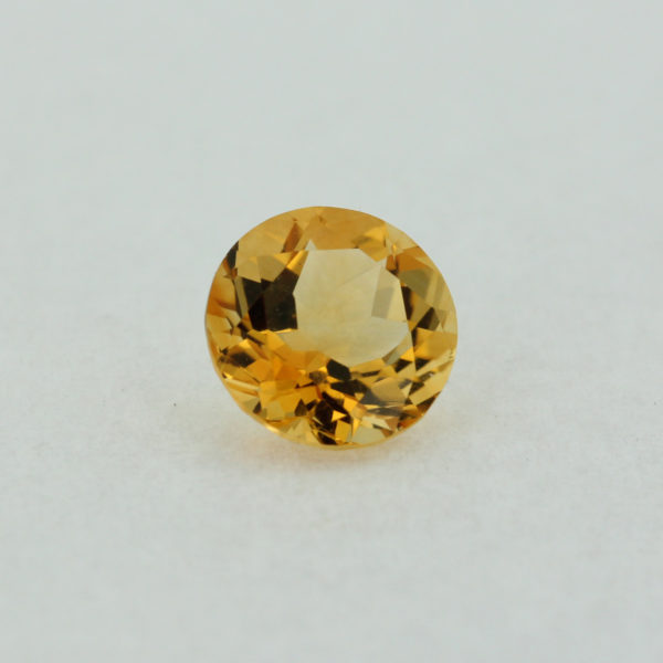 Loose Round Cut Genuine Natural Citrine Gemstone Semi Precious November Birthstone Side