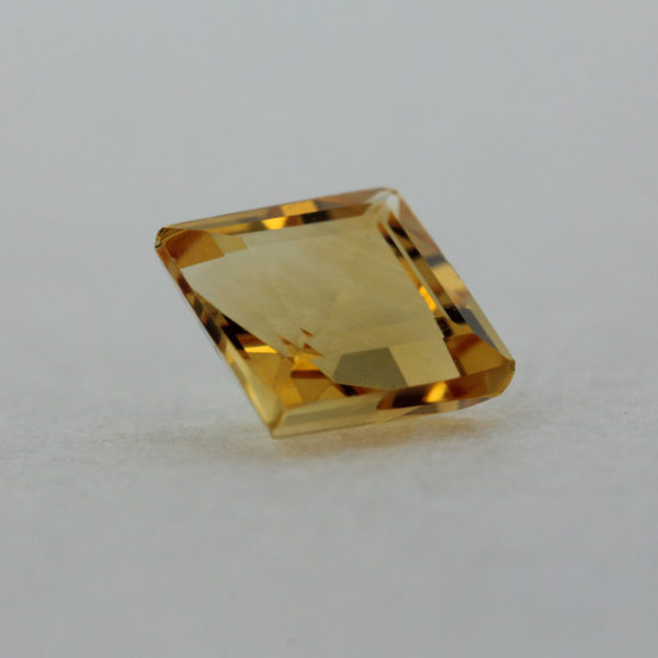 Loose Princess Cut Genuine Natural Citrine Gemstone Semi Precious November Birthstone Side