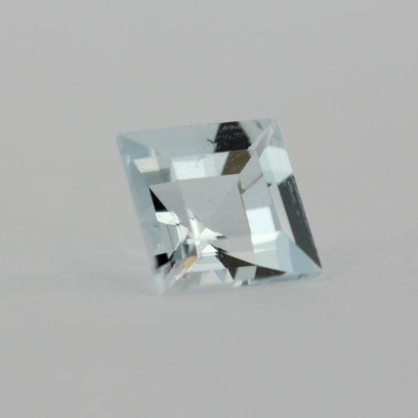 Loose Princess Cut Genuine Natural Aquamarine Gemstone Semi Precious March Birthstone Side