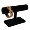 Black Velvet Bracelet & Necklace Jewelry Display Holder Small T-Bar Stand