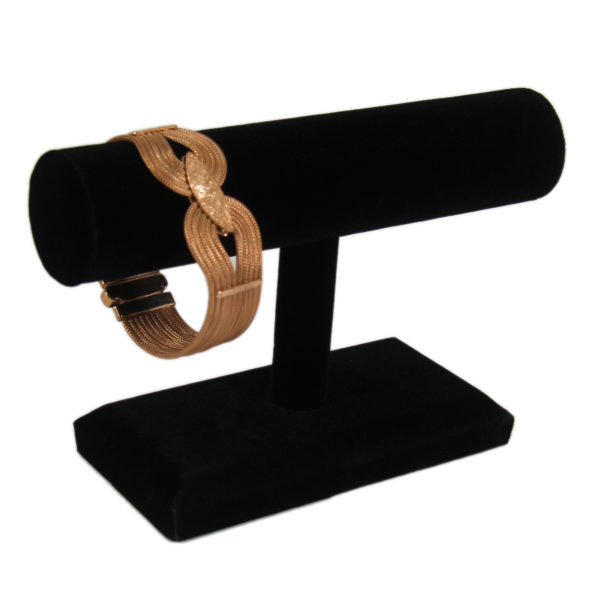 Black Velvet Bracelet & Necklace Jewelry Display Holder Small T-Bar Stand