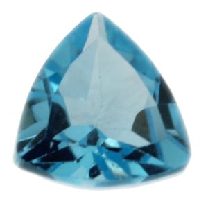 Loose Trillion Cut Genuine Natural Blue Topaz Gemstone Semi Precious November Birthstone