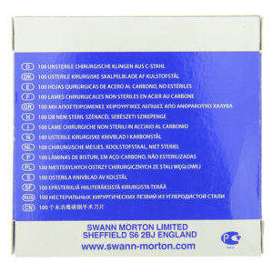 Swann Morton Straight Surgical Blades For Mold Cutting Box Back