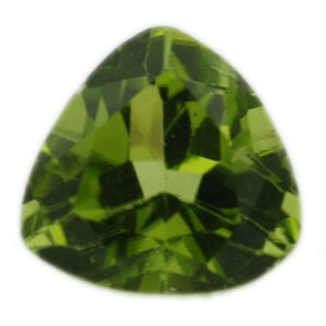 Loose Trillion Cut Genuine Natural Peridot Gemstone Semi Precious August Birthstone