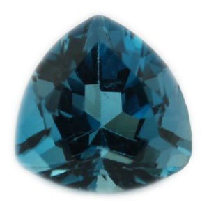 Loose Trillion Cut Genuine Natural Blue Zircon Gemstone Semi Precious December Birthstone