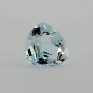 Loose Trillion Cut Genuine Natural Aquamarine Gemstone Semi Precious March Birthstone Side