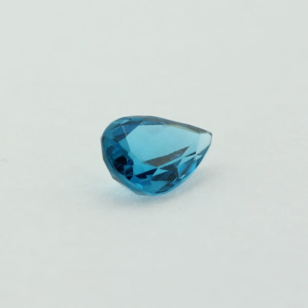 Loose Pear Cut Genuine Natural Blue Zircon Gemstone Semi Precious December Birthstone Side