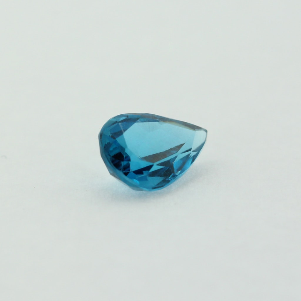 Loose Pear Shape Cut Genuine Blue Zircon Topaz Stone Single December Birthstone 