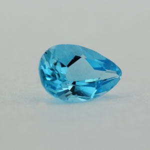 Loose Pear Cut Genuine Natural Blue Topaz Gemstone Semi Precious November Birthstone Side