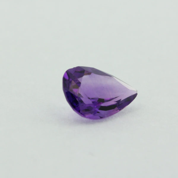 Loose Pear Cut Genuine Natural Amethyst Gemstone Semi Precious February Birthstone Side